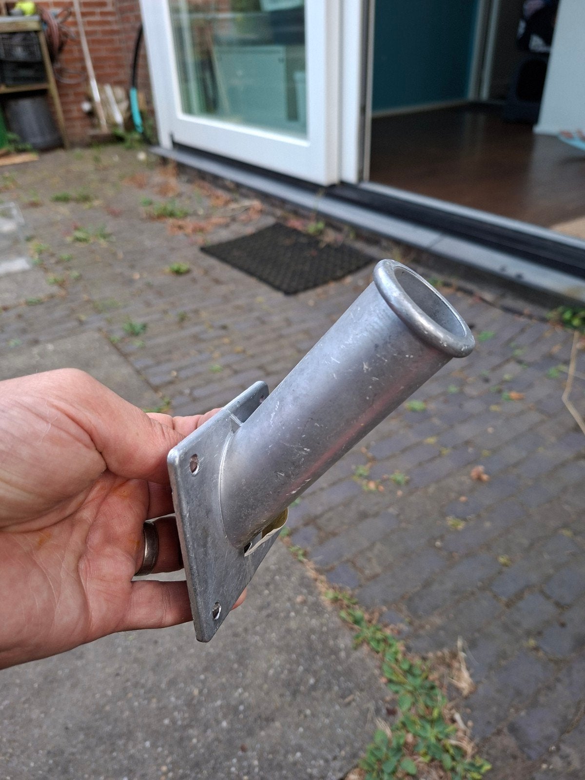 nieuwe vlaggenstokhouder aluminium, Ophalen of Verzenden, Nieuw