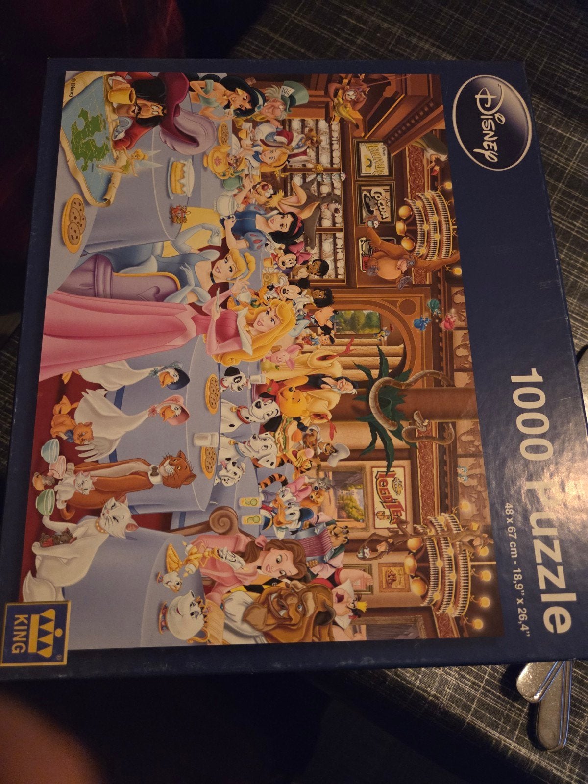 Puzzel 1000.stukjes disney prinsessen, Ophalen, 500 t/m 1500 stukjes, Zo goed als nieuw