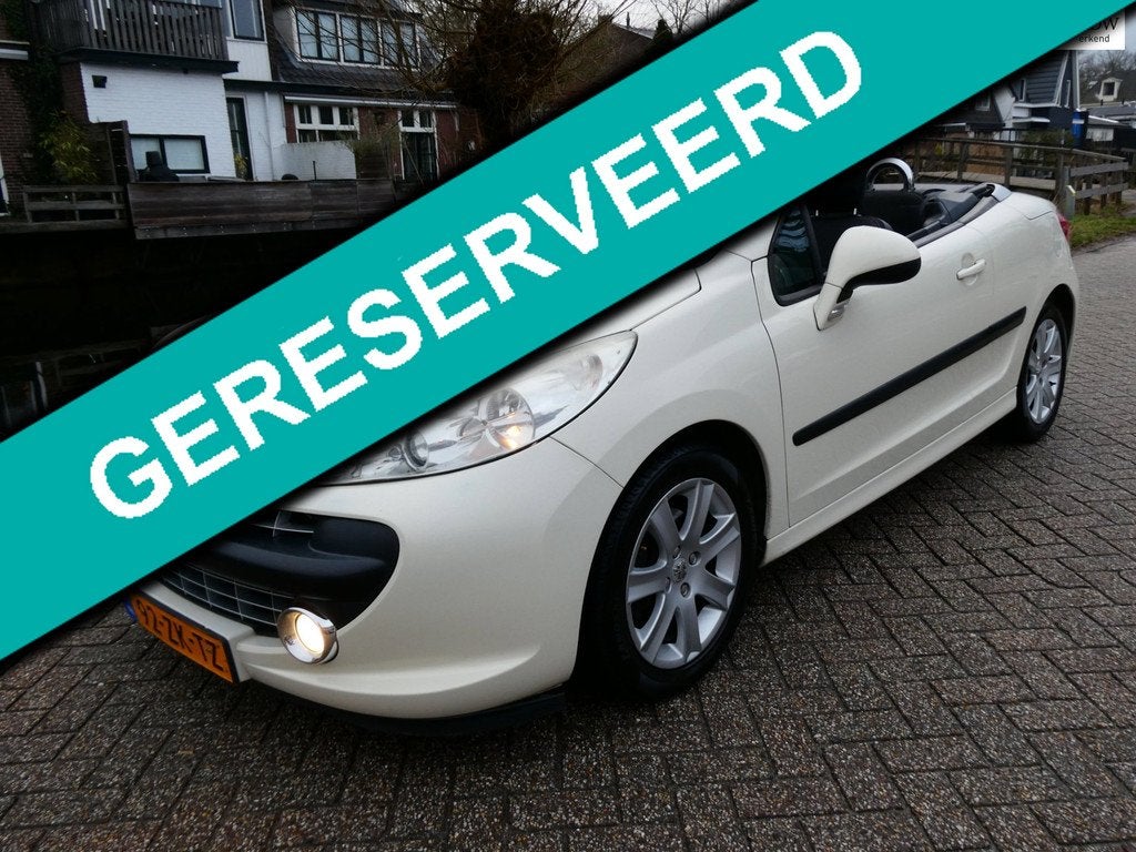 Peugeot 207 CC 1.6 VTi 120pk Automaat Airco PDC 157.000km St, Stof, Gebruikt, 4 cilinders, Cabriolet