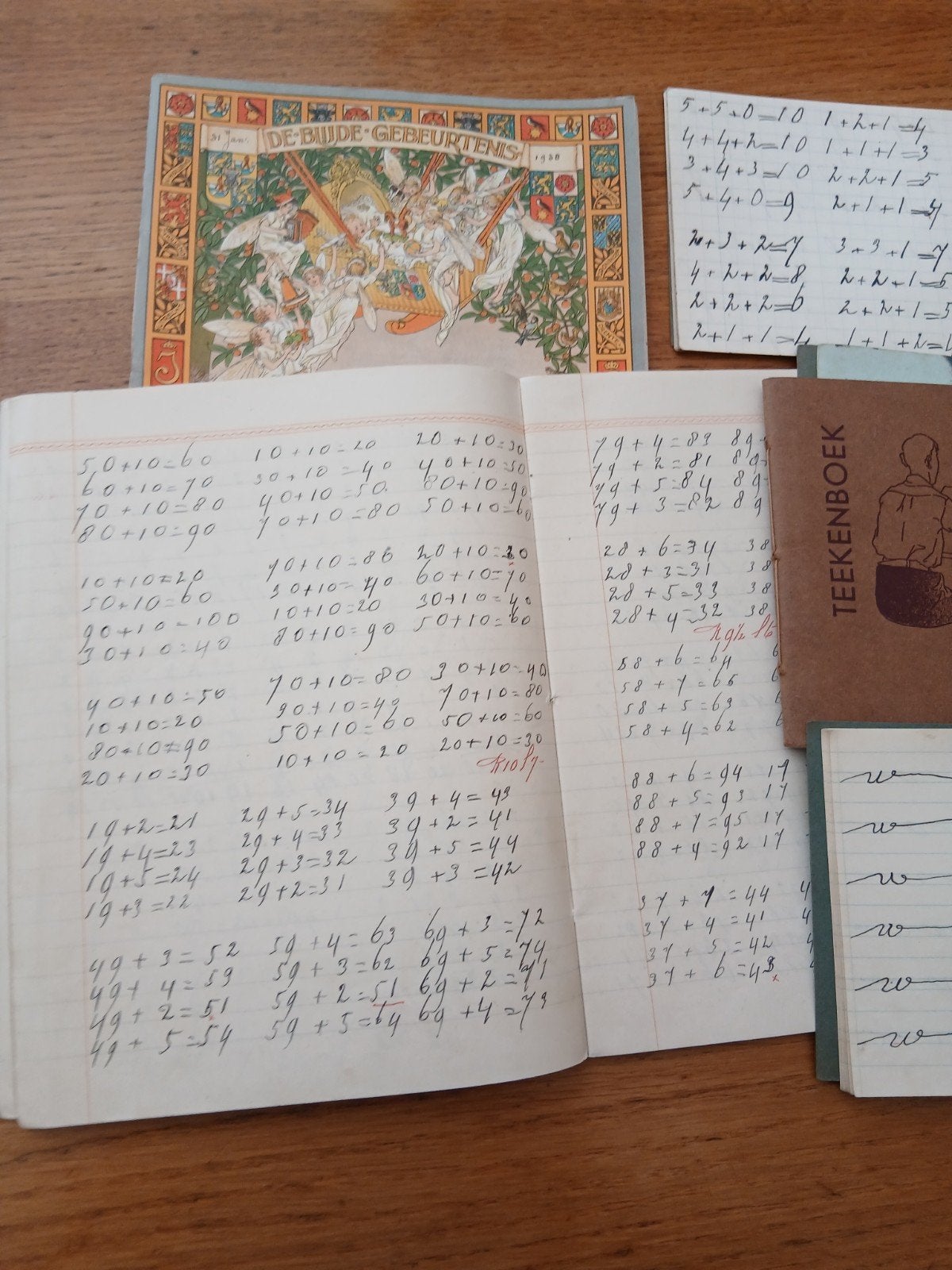 Oude schoolboeken en schriften - Jaren '30/'40, Gelezen, Overige vakken, Diverse, Ophalen of Verzenden
