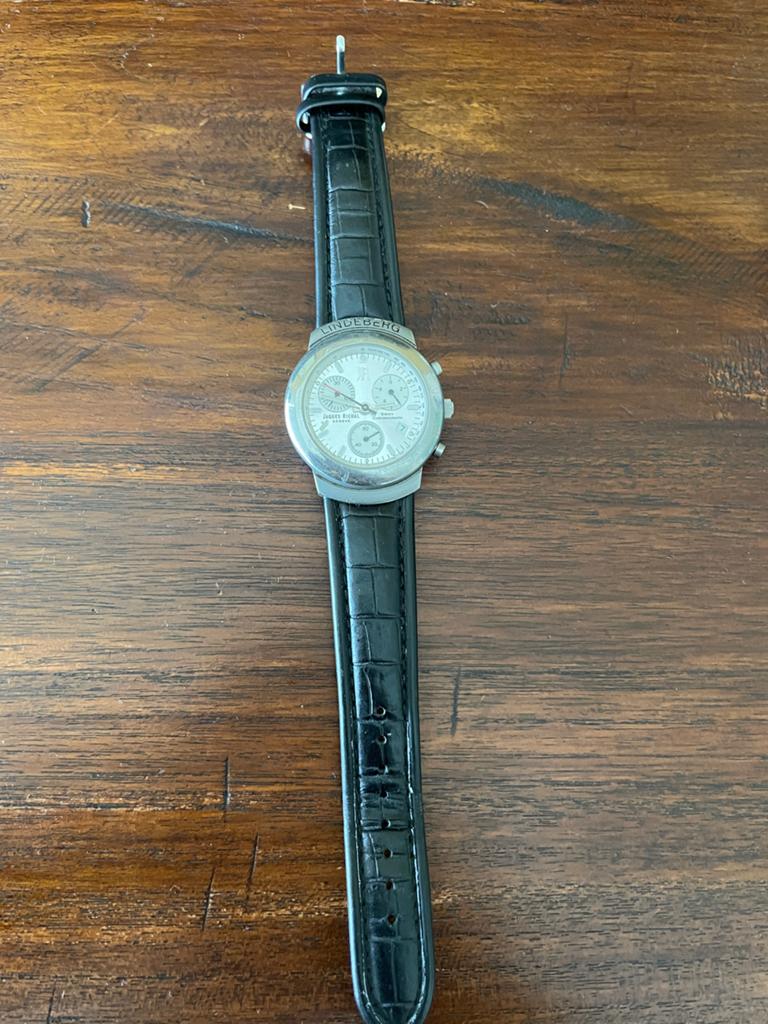 Jacques Richal Lindberg Swiss Chronograph Polshorloge, Overige merken, Staal, Polshorloge, Ophalen of Verzenden