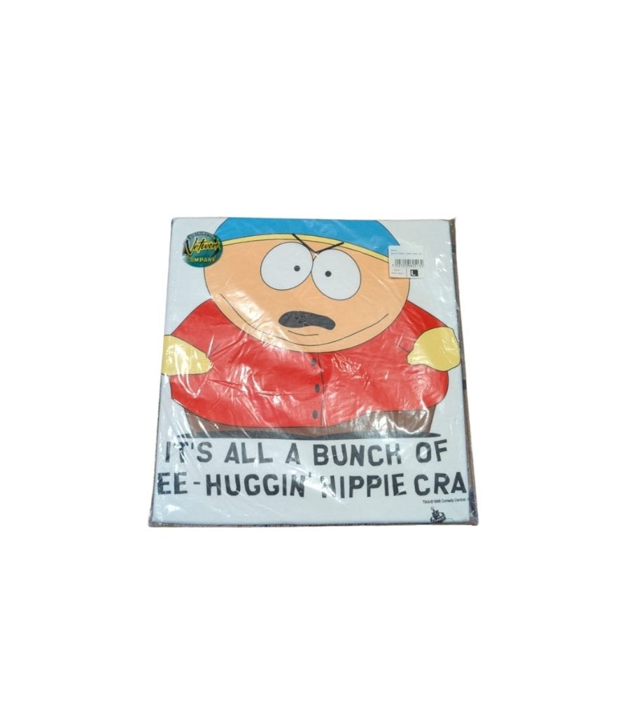 Vintage South Park Cartman T-shirt Deadstock Maat L, Maat 52/54 (L), Wit, Onbekend, Nieuw