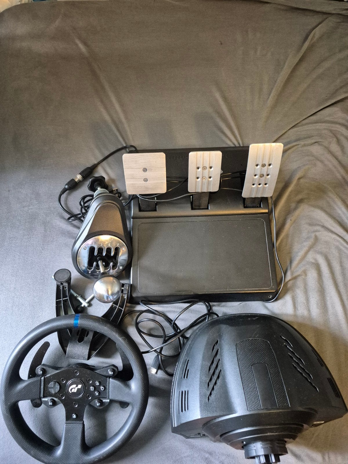 Thrustmaster T300RS GT racestuur met pedalen en shift, Racestuur, Gebruikt, Force feedback, Ophalen of Verzenden