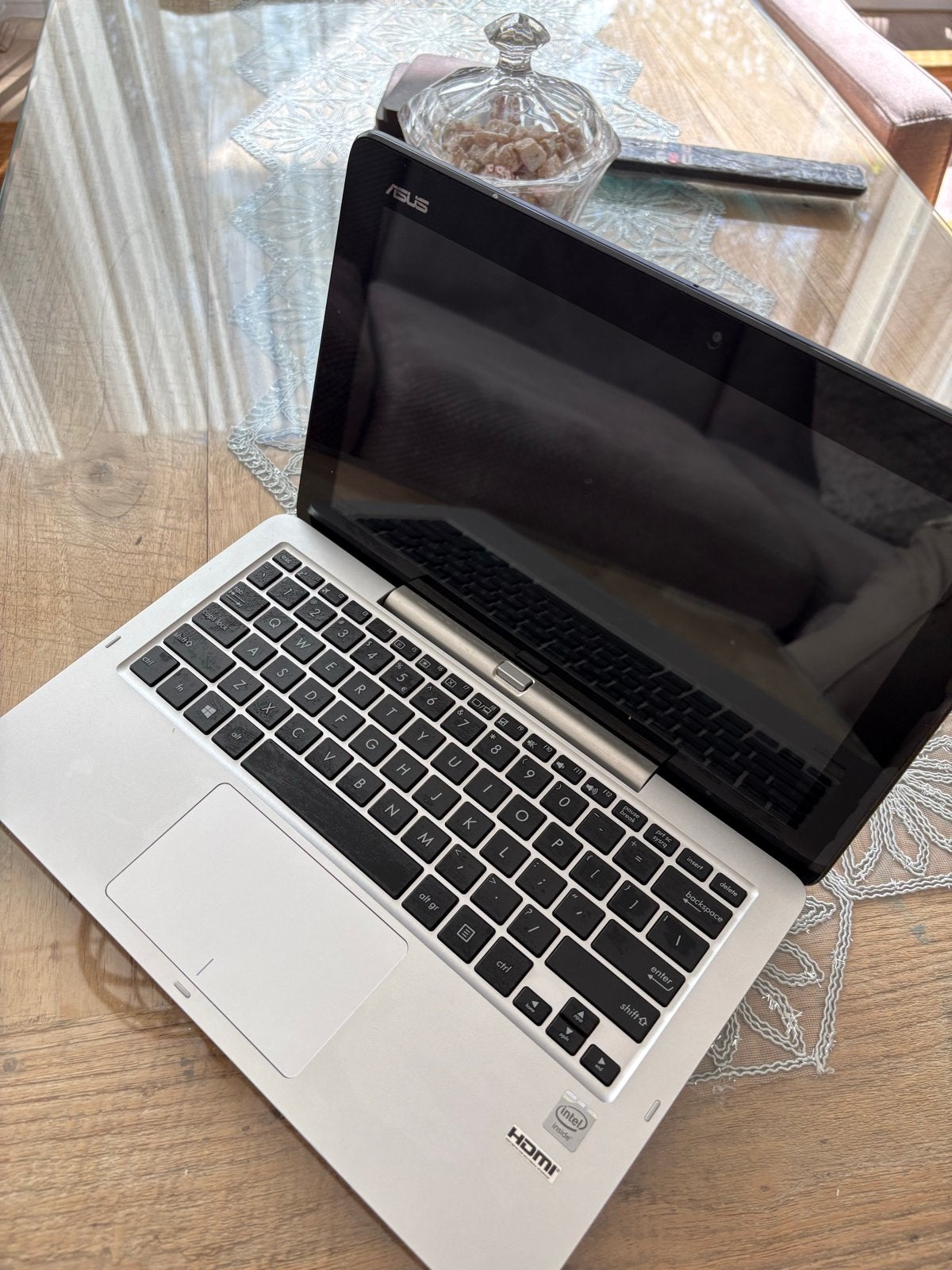 ASUS Transformer Book T100HA - 2-in-1 Laptop/Tablet, Gebruikt, Qwerty, 10 inch of minder, Met touchscreen