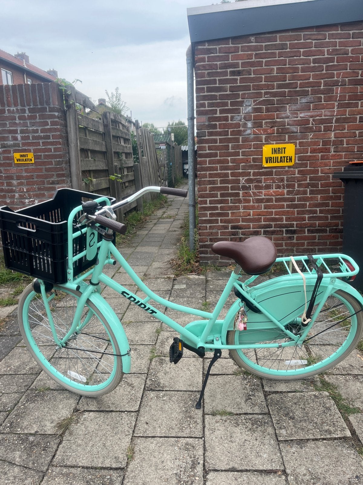 Spirit Meisjesfiets - Mintgroen met krat, Ophalen, Gebruikt