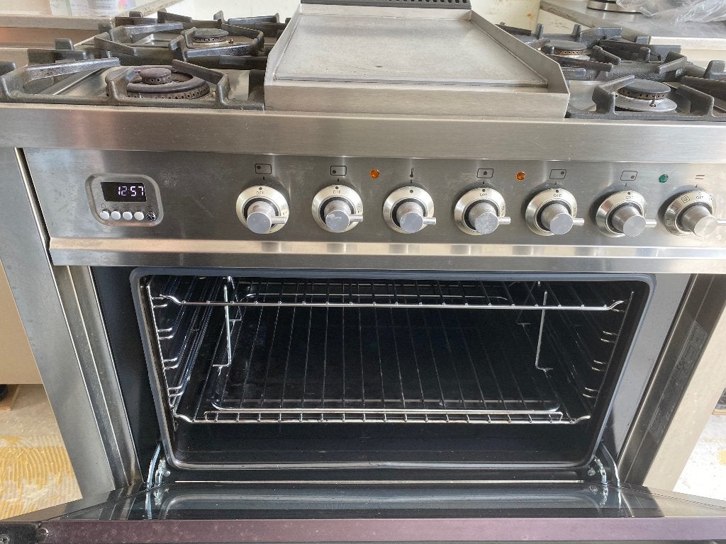 Boretti gasfornuis + oven, Huis en Inrichting, Keuken | Keukenelementen, Ophalen, Gebruikt, 50 tot 100 cm, Minder dan 100 cm