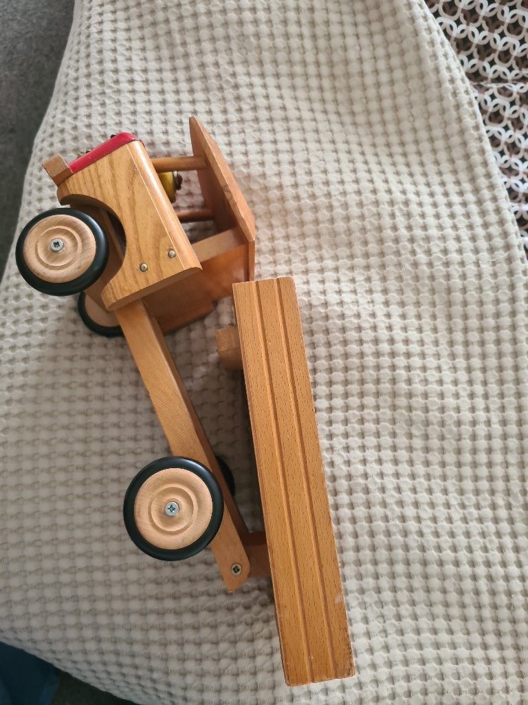 vintage houten auto, Ophalen of Verzenden, Gebruikt