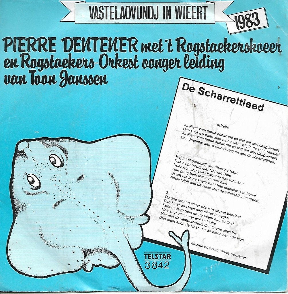 Pierre Dentener - De scharreltieed (Telstar), Ophalen of Verzenden, Gebruikt, 7 inch, Nederlandstalig