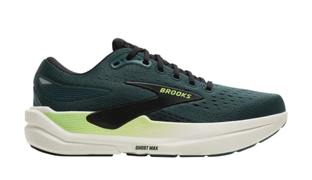 Brooks Ghost Max 3 Heren Hardloopschoenen - Maat 48,5, Maat 48/50 (M), Zo goed als nieuw, Hardlopen of Fietsen, Groen