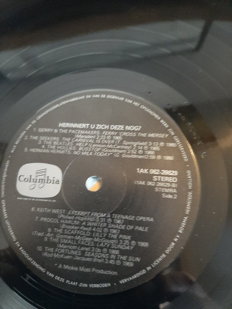 Grootse Engelse pop hits 60s:Herinnert U Zich Deze Nog? LP, Ophalen, LP, Gebruikt, Pop