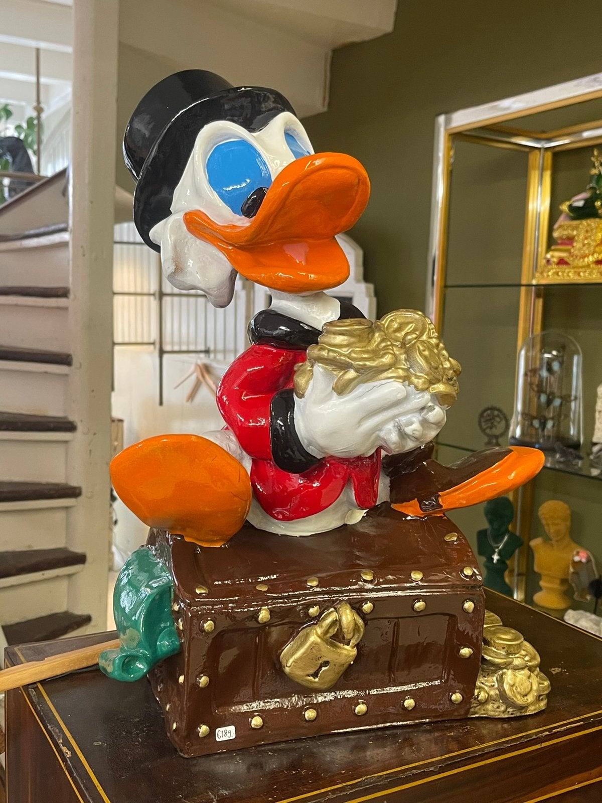 Dagobert duck, Verzamelen, Disney, Ophalen of Verzenden, Zo goed als nieuw, Beeldje of Figuurtje