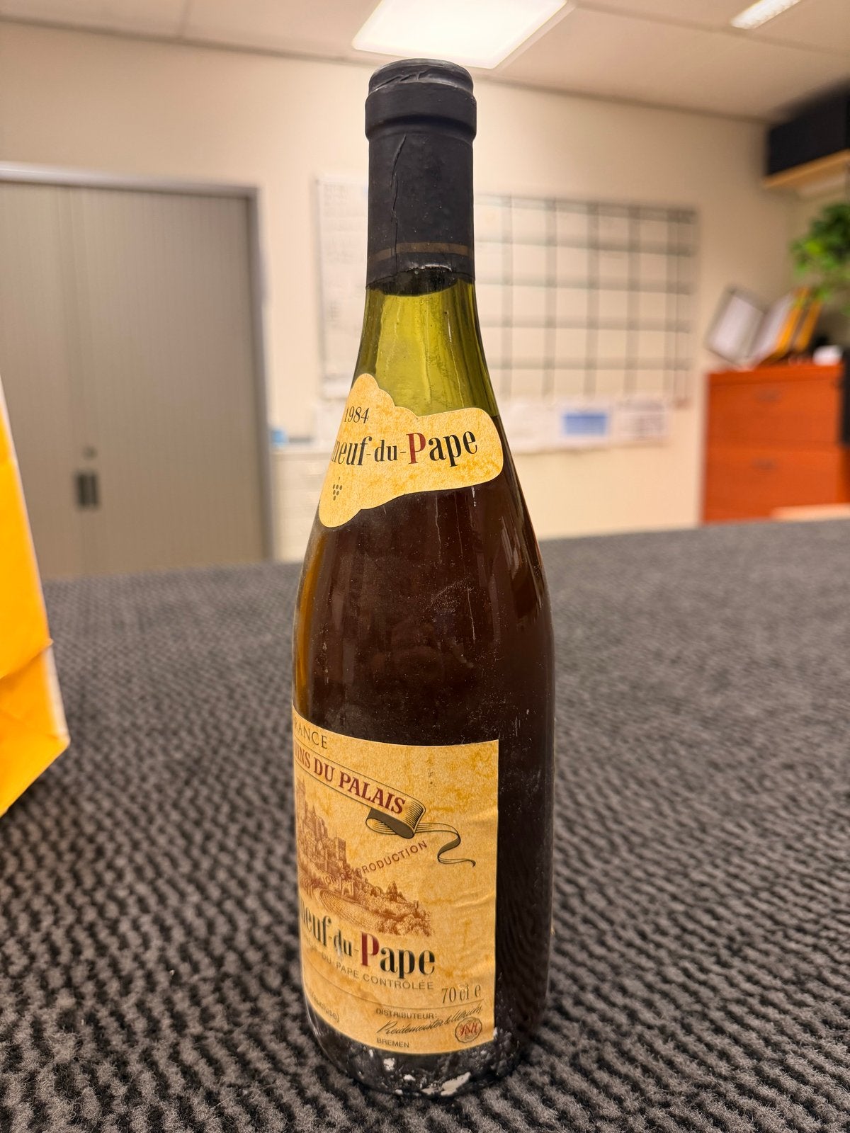 Châteauneuf du Pape 1984 - Vintage Rode Wijn, Gebruikt, Frankrijk, Ophalen of Verzenden, Rode wijn