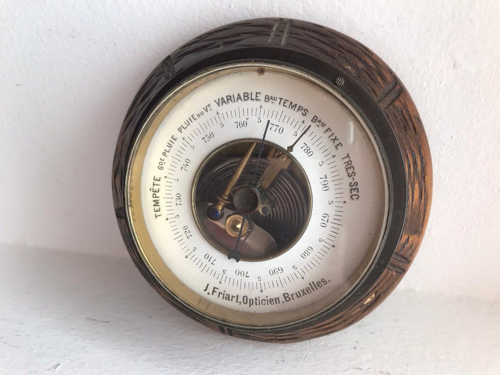 Barometer J. Friart Opticien Bruxelles, Ophalen of Verzenden, Gebruikt, Barometer