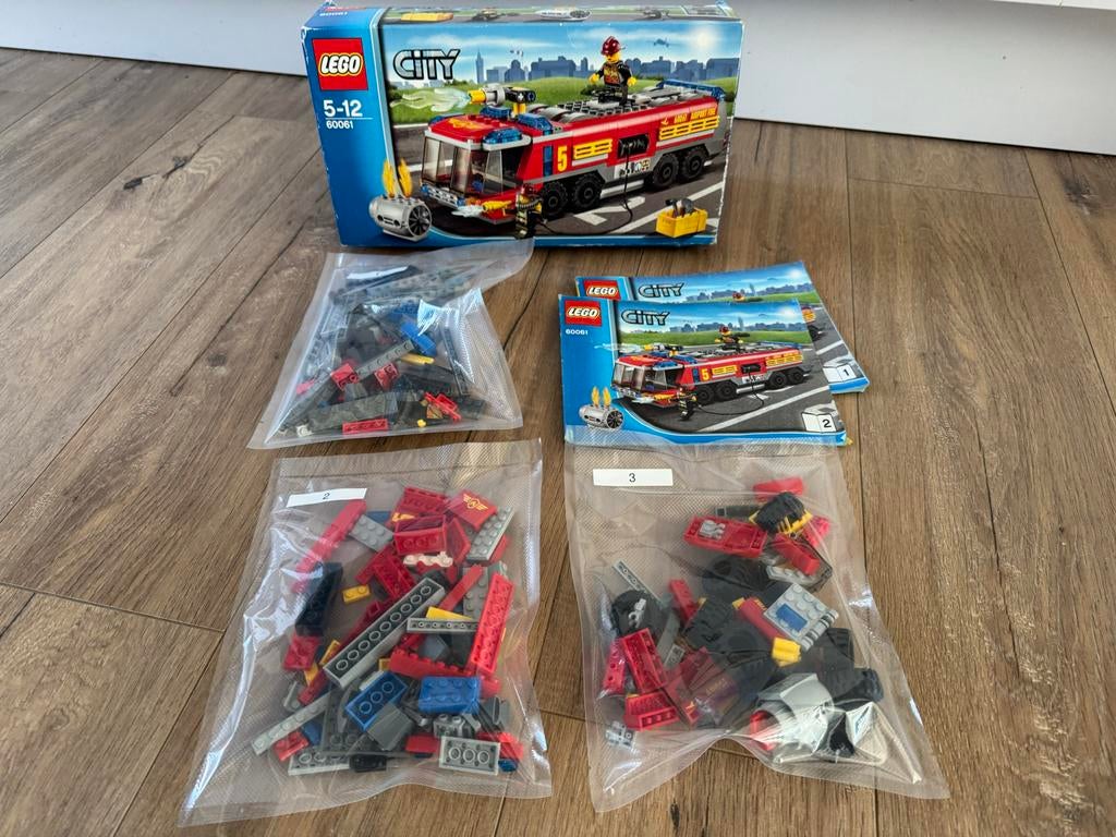 Lego 60061 Brandweerwagen - Compleet met doos en boekjes, Ophalen of Verzenden, Gebruikt, Complete set, Lego