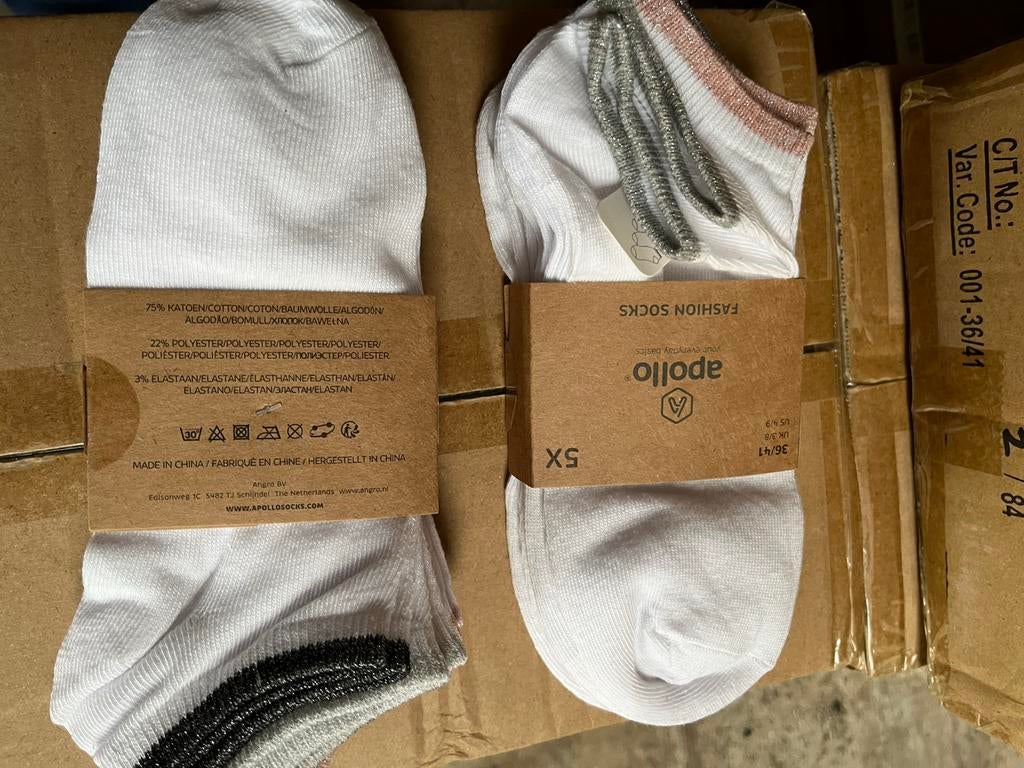 Sneaker sokjes dames maat bundel a 5 paar, 7471DW, Wit, Nieuw, Ophalen of Verzenden