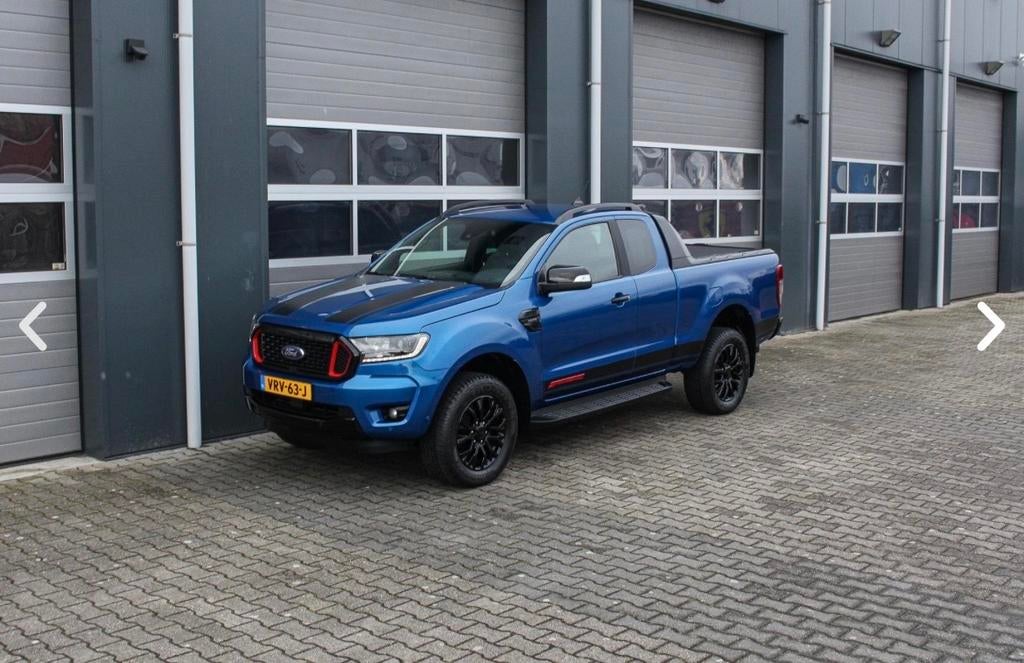 Incl.BTW en BPM ! Ford Ranger Ecoblue 213pk Aug.. 2022 Bla, Auto's, Automaat, 3500 kg, 4 cilinders, Blauw