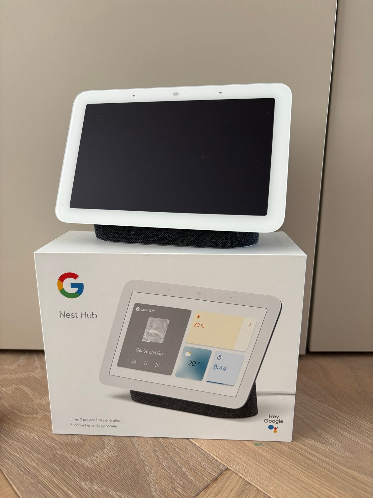 Google Nest Hub 2e generatie - Smart Display, Ophalen of Verzenden, Zo goed als nieuw, 64 GB, 7 inch of minder