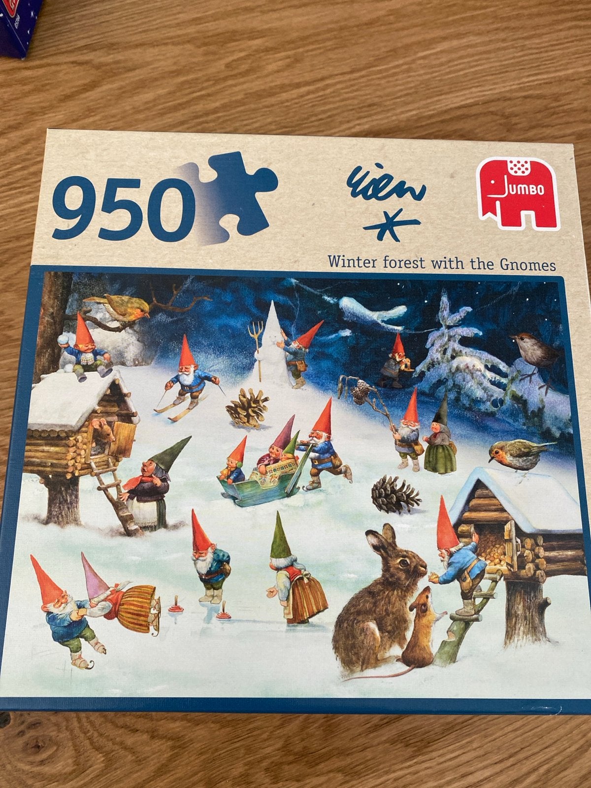 Rien Poortvliet Winter Puzzel 950 Stukjes - Compleet, Hobby en Vrije tijd, Denksport en Puzzels, Ophalen of Verzenden, 500 t/m 1500 stukjes