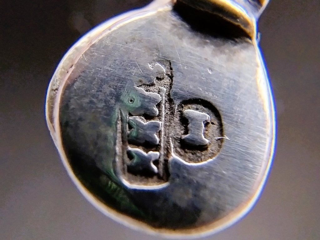 Zilveren miniatuur haardtang, A. van Geffen, Amsterdam, 1768, Verzenden, Zilver