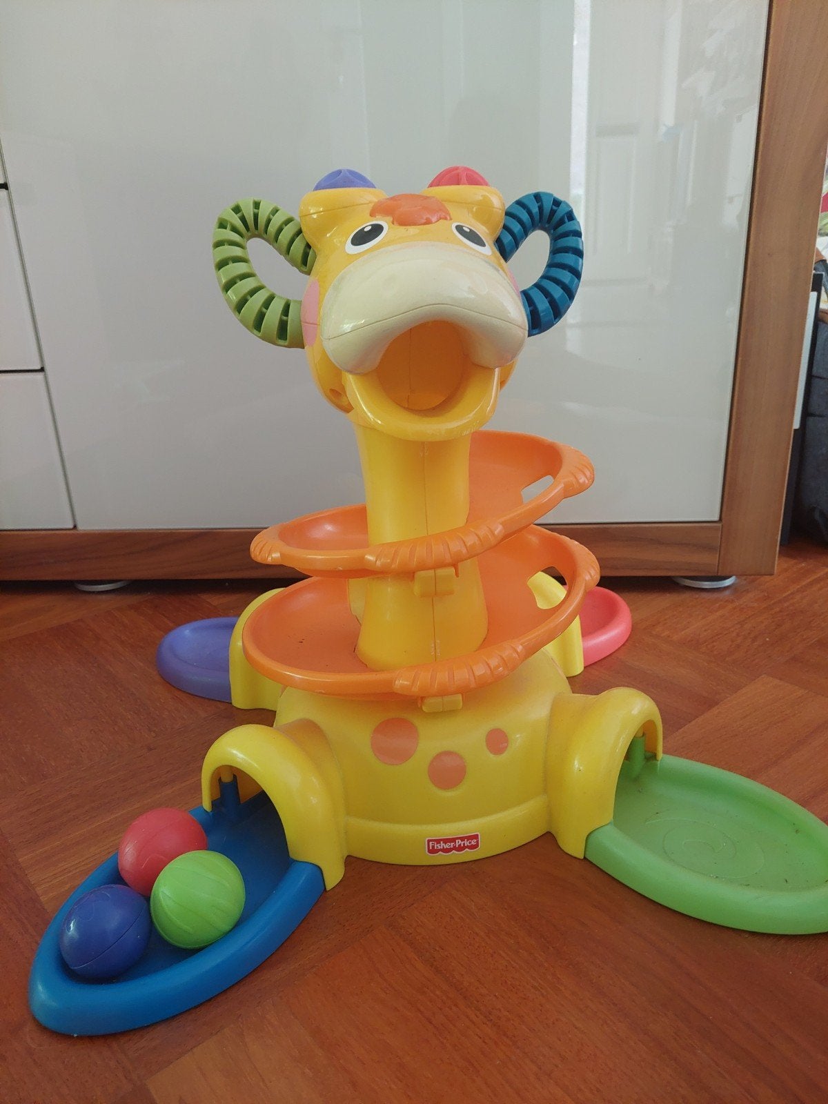 Fisher-Price Giraffe Ball Drop Speelset, Ophalen of Verzenden, Zo goed als nieuw, Speelset, Met geluid