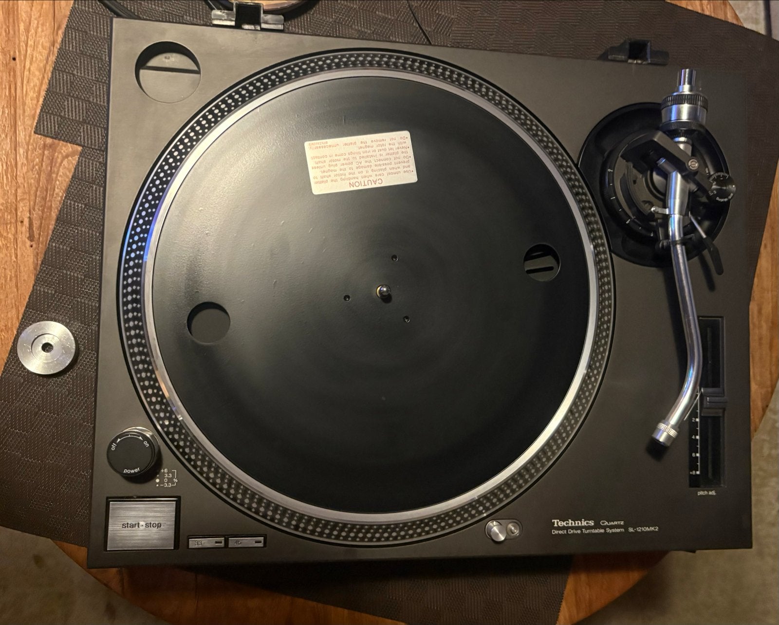Technics SL-1210MK2 Platenspeler met Ortofon Pro en stofkap, Ophalen, Pitch-regelaar, Zo goed als nieuw, Platenspeler
