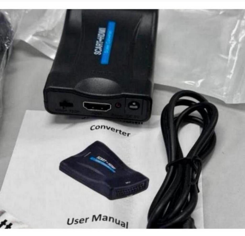 Scart naar HDMI Adapter - Full HD - 720P / 1080P - Nieuw, Nieuw, Ophalen of Verzenden, H, H