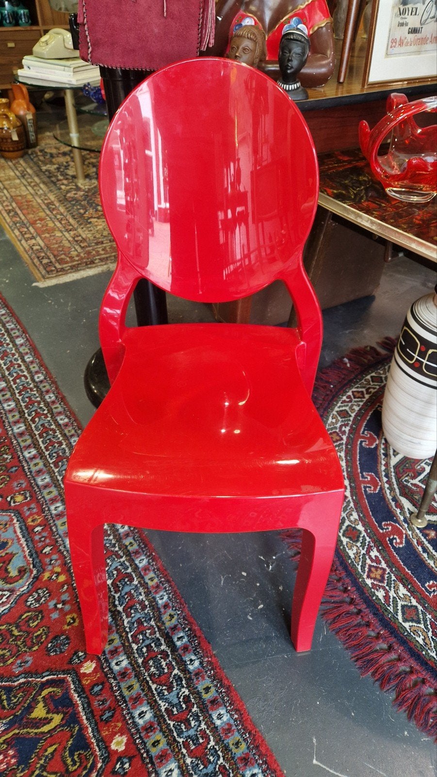 Kartell stoel Victoria Ghost (?) rood - Stijlvolle designsto, Ophalen, Kunststof, Gebruikt, Eén