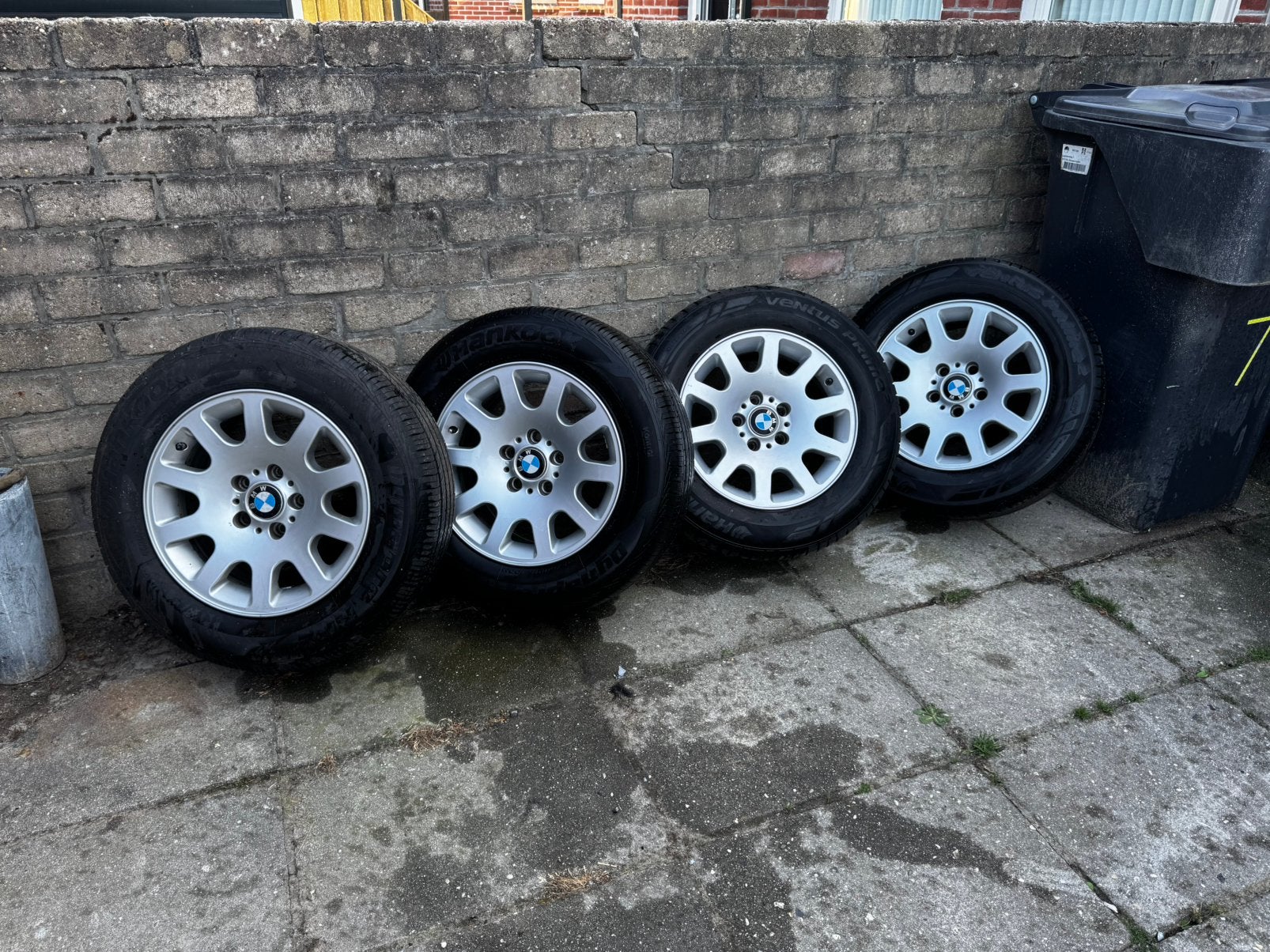 Bmw e38 wielen 16 inch, Ophalen, Gebruikt, 16 inch, Banden en Velgen