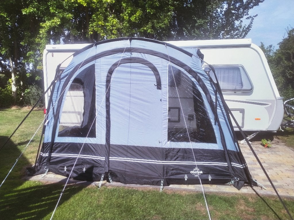 Voortent lichtgewicht Fiesta, Caravans en Kamperen, Ophalen, Zo goed als nieuw, Polyester, Overige merken