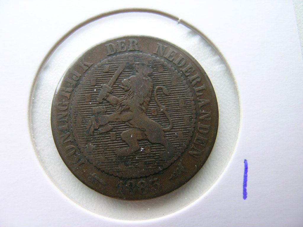 2,5 Cent 1883, Postzegels en Munten, Munten | Nederland, Ophalen of Verzenden, Koning Willem III, Overige waardes, Losse munt