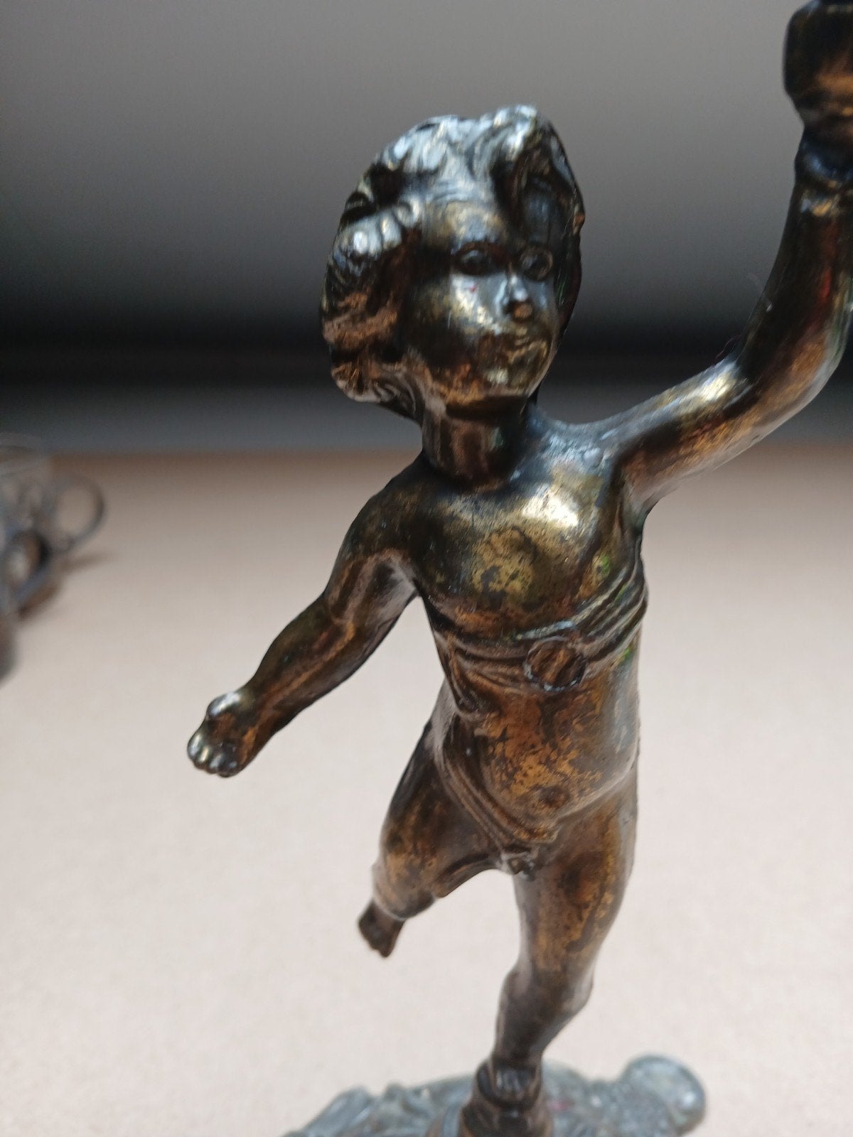 Kandelaar., Antiek en Kunst, Antiek | Koper en Brons, Ophalen of Verzenden