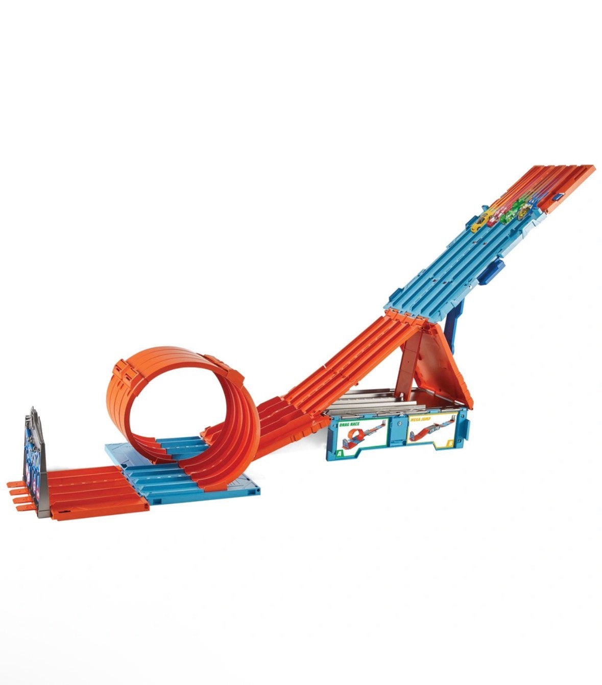 Hot Wheels Track Builder System *3-in-1 baan in opbergbox*, Ophalen, Hot Wheels, Handmatig, Racebaan