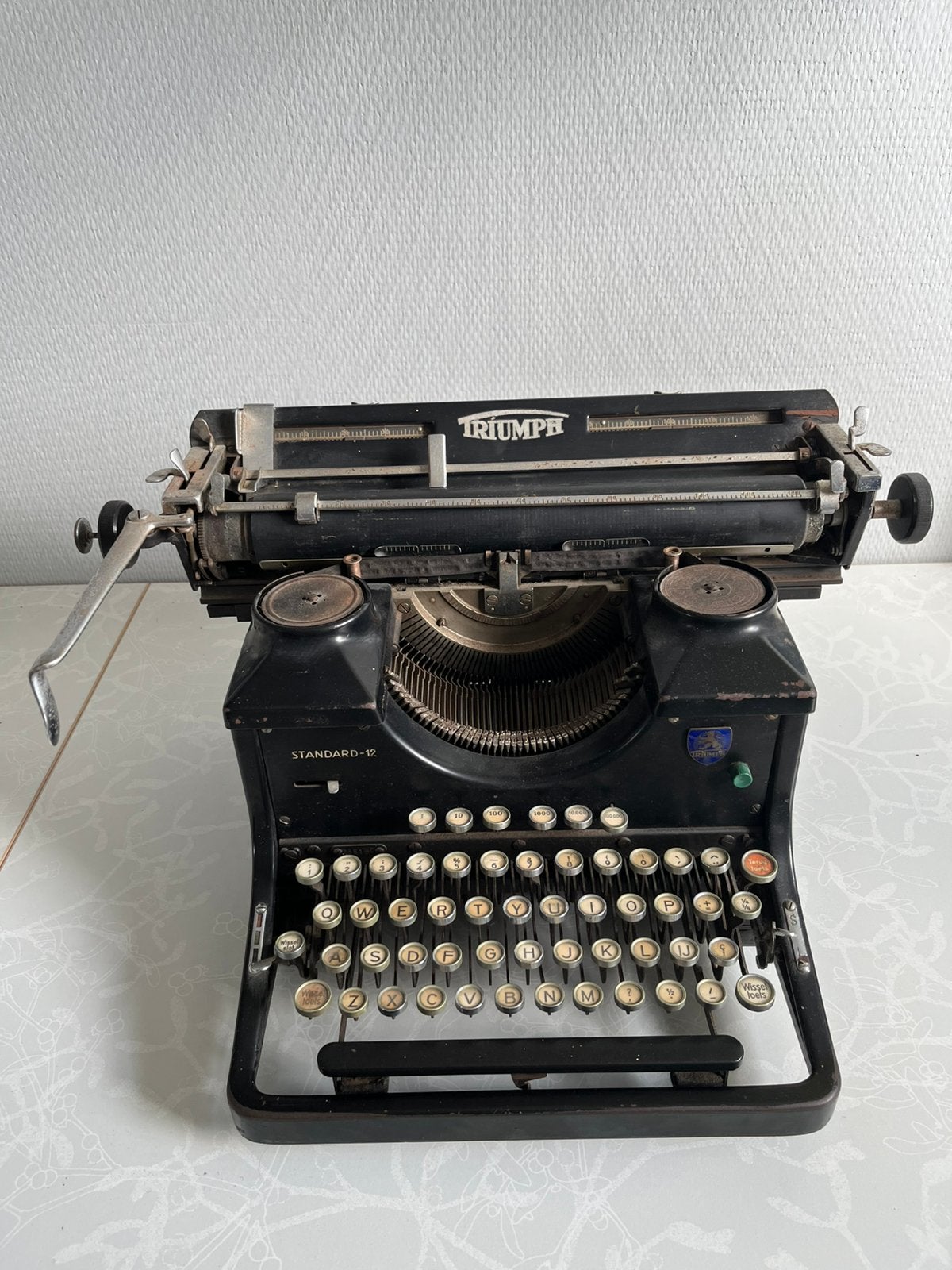 Triumph typemachine, Ophalen, Gebruikt