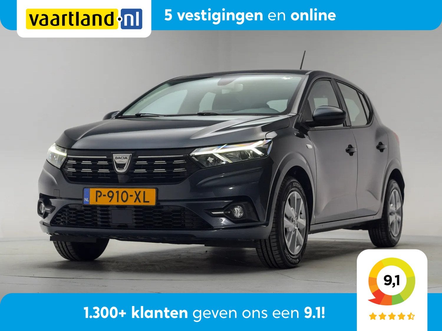Dacia Sandero 1.0 TCe 90pk Comfort [ Navi Apple/Android Came, Auto's, Voorwielaandrijving, Dealer onderhouden, Lichtsensor, Origineel Nederlands