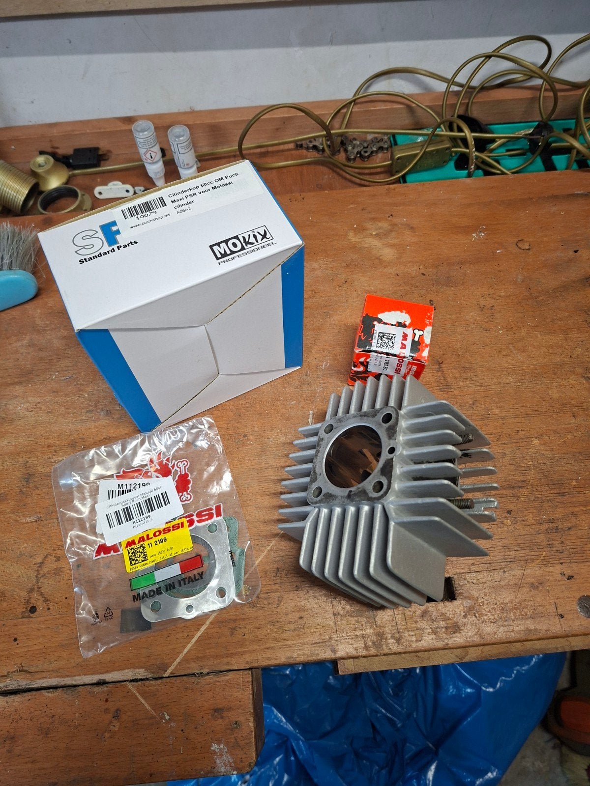 Puch Maxi 60 CC Malossi complete set, Ophalen of Verzenden, Zo goed als nieuw, Cilinder