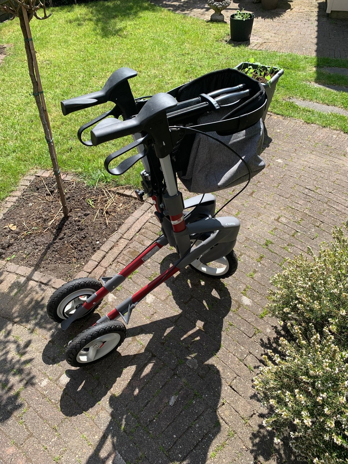 Rollator Topro Olympis ATR rood, Ophalen, Lichtgewicht, Nieuw
