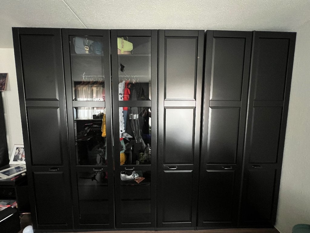 Two Pax cabinets, Gebruikt, 200 cm of meer, 50 tot 100 cm, 50 tot 75 cm