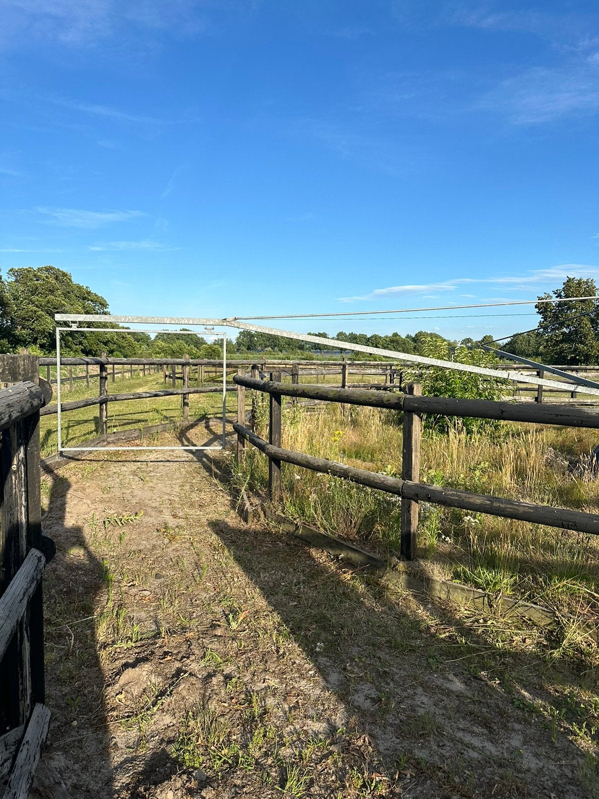 Zeer nette gebruikte trainingsmolen voor vier paarden., Dieren en Toebehoren, Toebehoren, 4 paarden of pony's of meer