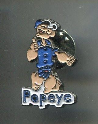 Popeye de zeeman koper stripfiguur PIN ( BLAD0_048 ), Verzamelen, Speldjes, Pins en Buttons, Verzenden, Nieuw, Figuurtje, Speldje of Pin