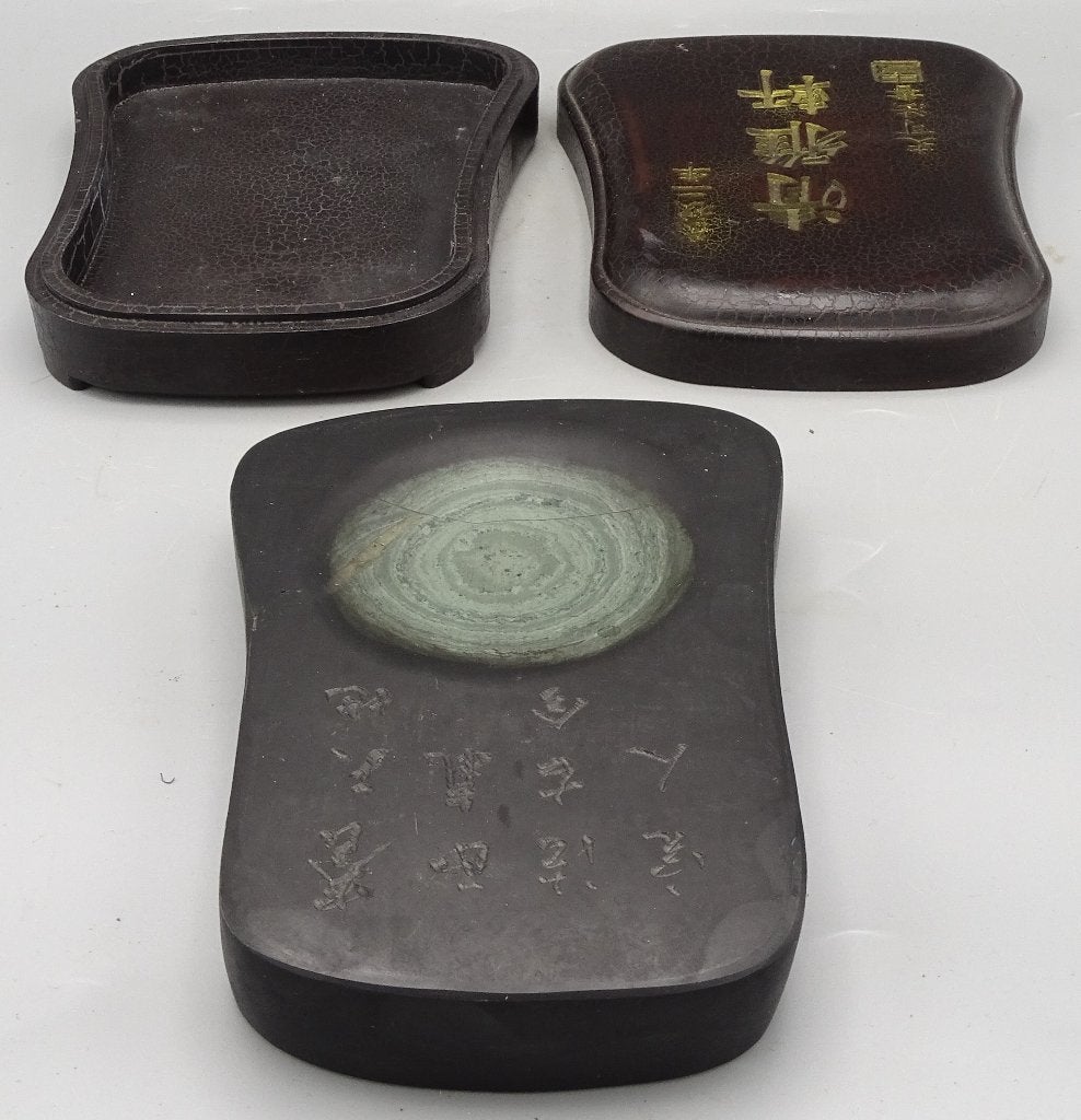 Chinese inktsteen met beschermdoos – 21 cm, Ophalen of Verzenden