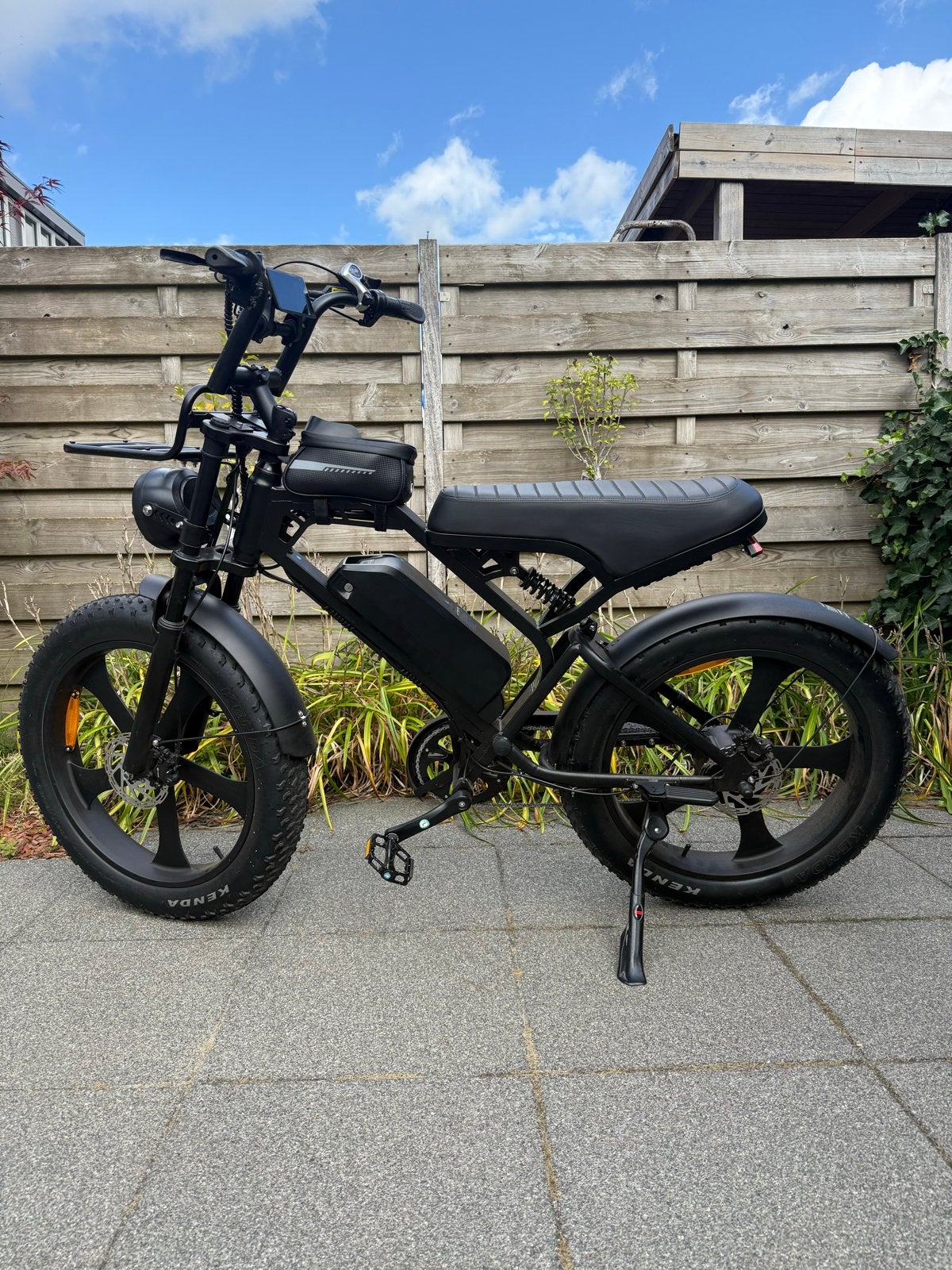 Stoere Fatbike E-bike - Zwart, Zo goed als nieuw, Fietsen en Brommers, Zo goed als nieuw, 51 tot 55 cm, 50 km per accu of meer