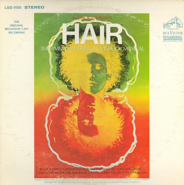 lp,Various – Hair - The American Tribal Love-Rock Musical, Cd's en Dvd's, Vinyl | Filmmuziek en Soundtracks, Ophalen of Verzenden