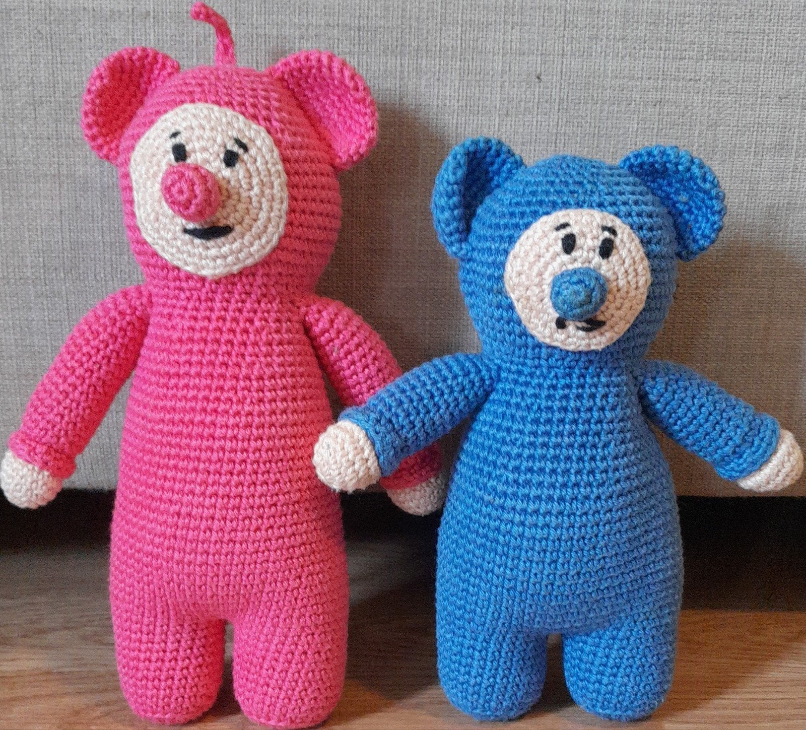 Billie en bambam gehaakte knuffeltjes, Overige karakters, Overige typen, Ophalen of Verzenden, Zo goed als nieuw