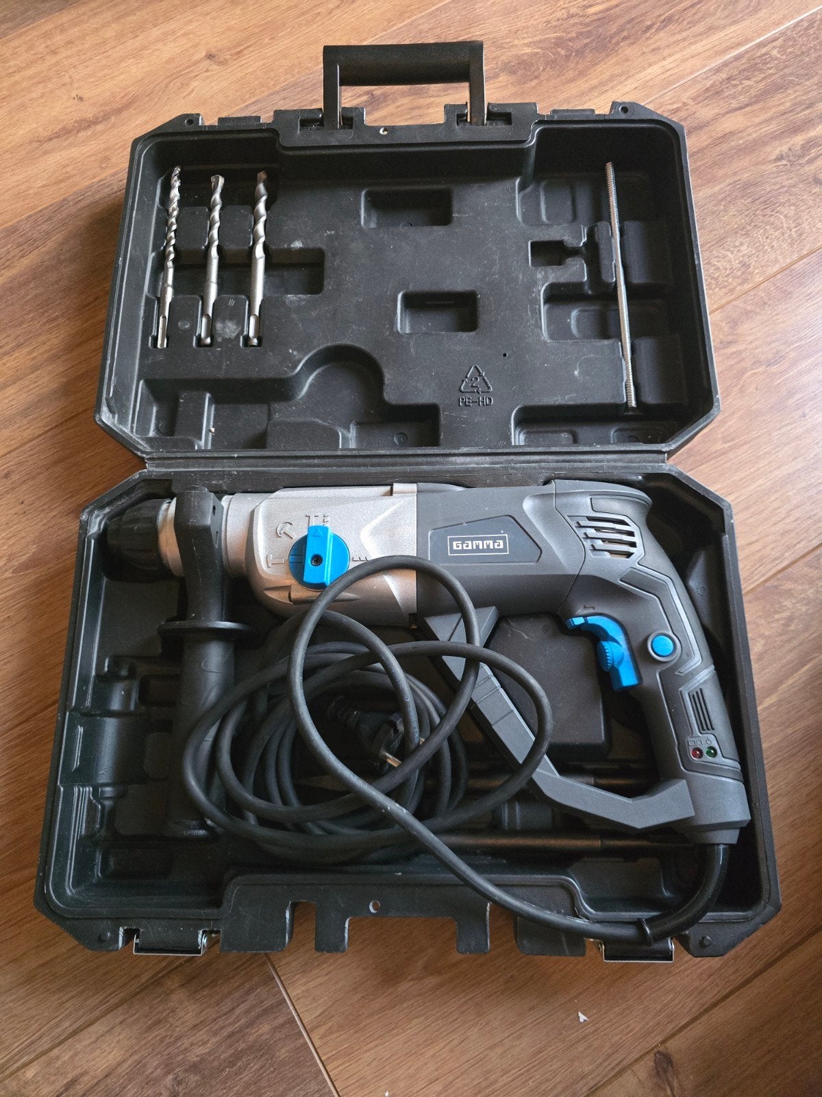 Gamma Boorhamer met accessoires - Zo goed als nieuw, 600 watt of meer, Boor- en/of Breekhamer, Ophalen of Verzenden, Zo goed als nieuw