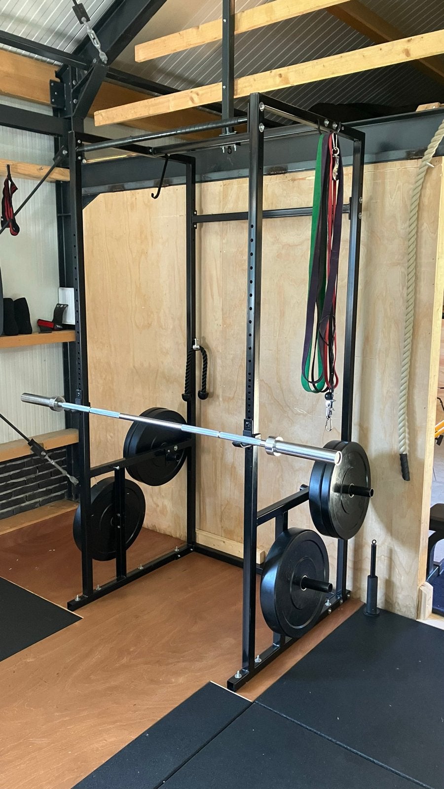 Eigen gemaakt squat rek voor homegym, Sport en Fitness, Ophalen, Zo goed als nieuw, Metaal, Krachtstation