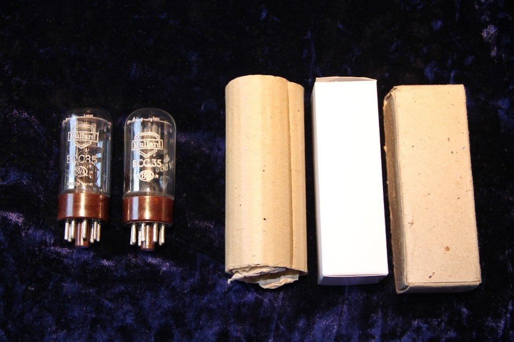 Mullard ECC35  Brown Base Nos Electrontubes, Ophalen of Verzenden