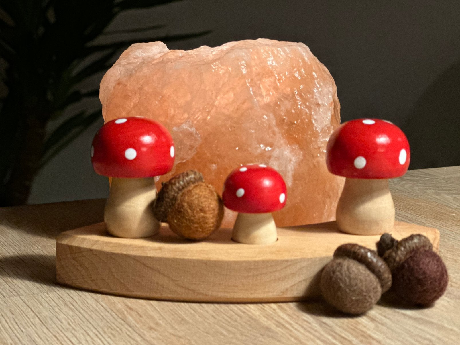 Paddestoelen voor grimms jaarring 3 woleikels herfst seizoen, Hobby en Vrije tijd, Ophalen of Verzenden, Nieuw, Figuurtje(s), Wolvilt