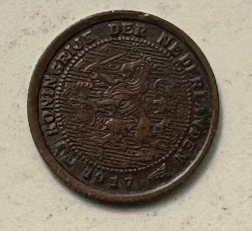 1/2 Cent munt 1917  Koningin Wilhelmina, Ophalen of Verzenden, Koningin Wilhelmina, Overige waardes, Losse munt