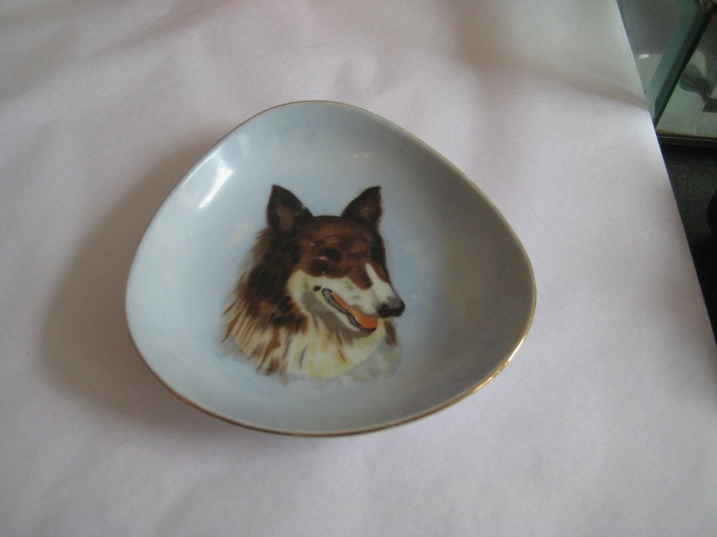 schaaltjes met afbeeldingen met koppen van honden, Ophalen of Verzenden