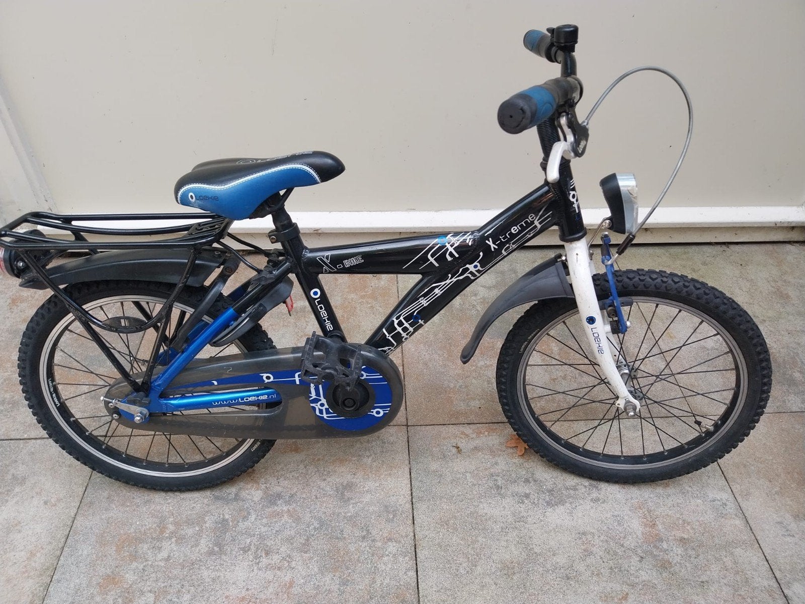 Loekie X-treme 18 inch kinderfiets met LED verlichting, Fietsen en Brommers, Fietsen | Kinderfietsjes, Ophalen